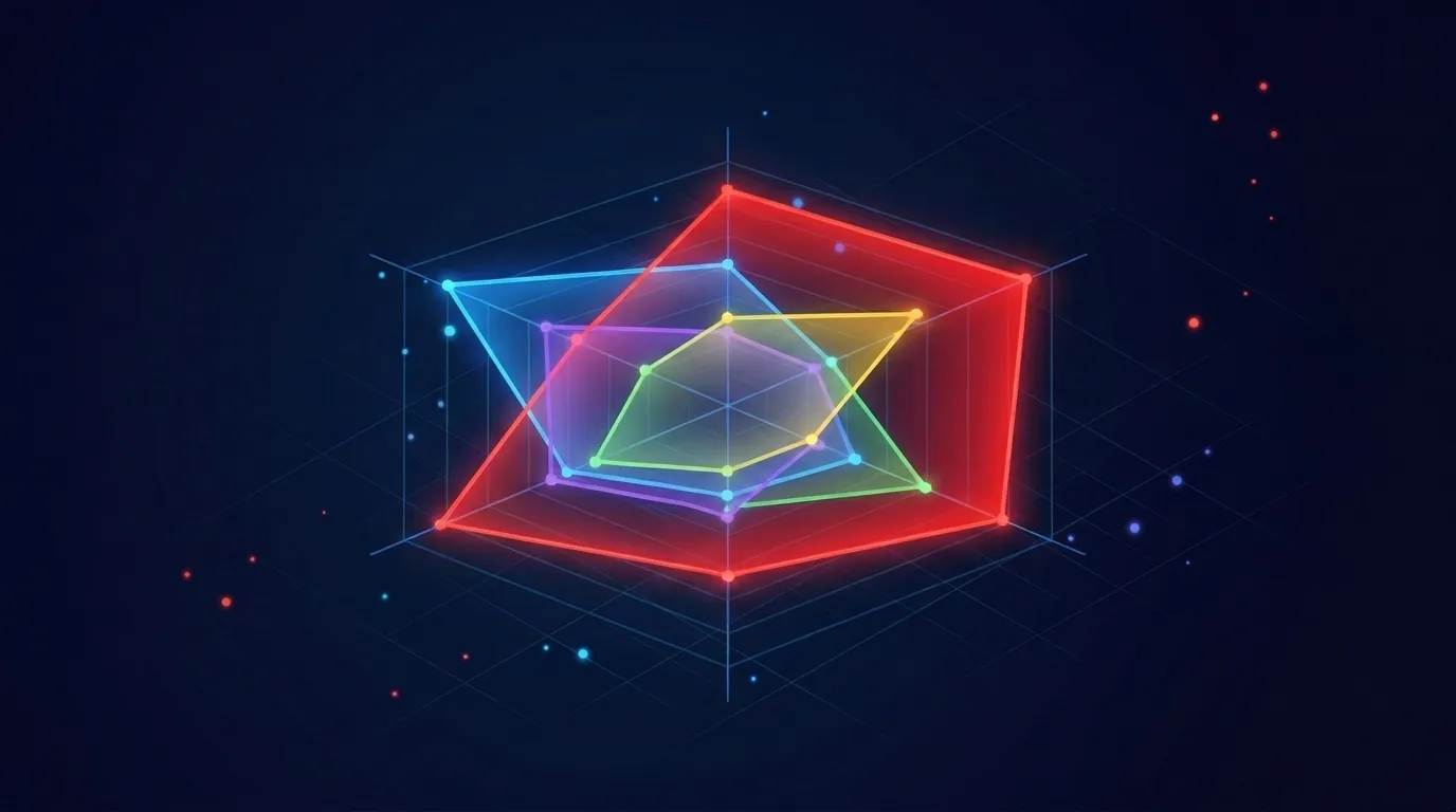 Radar chart comparing five YouTube transcript APIs across multiple attributes
