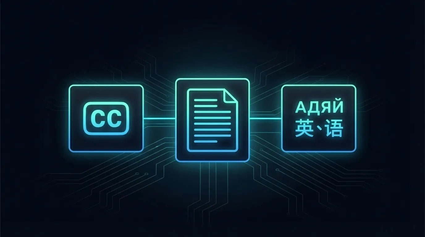 YouTube captions vs transcripts vs subtitles: what is the difference?