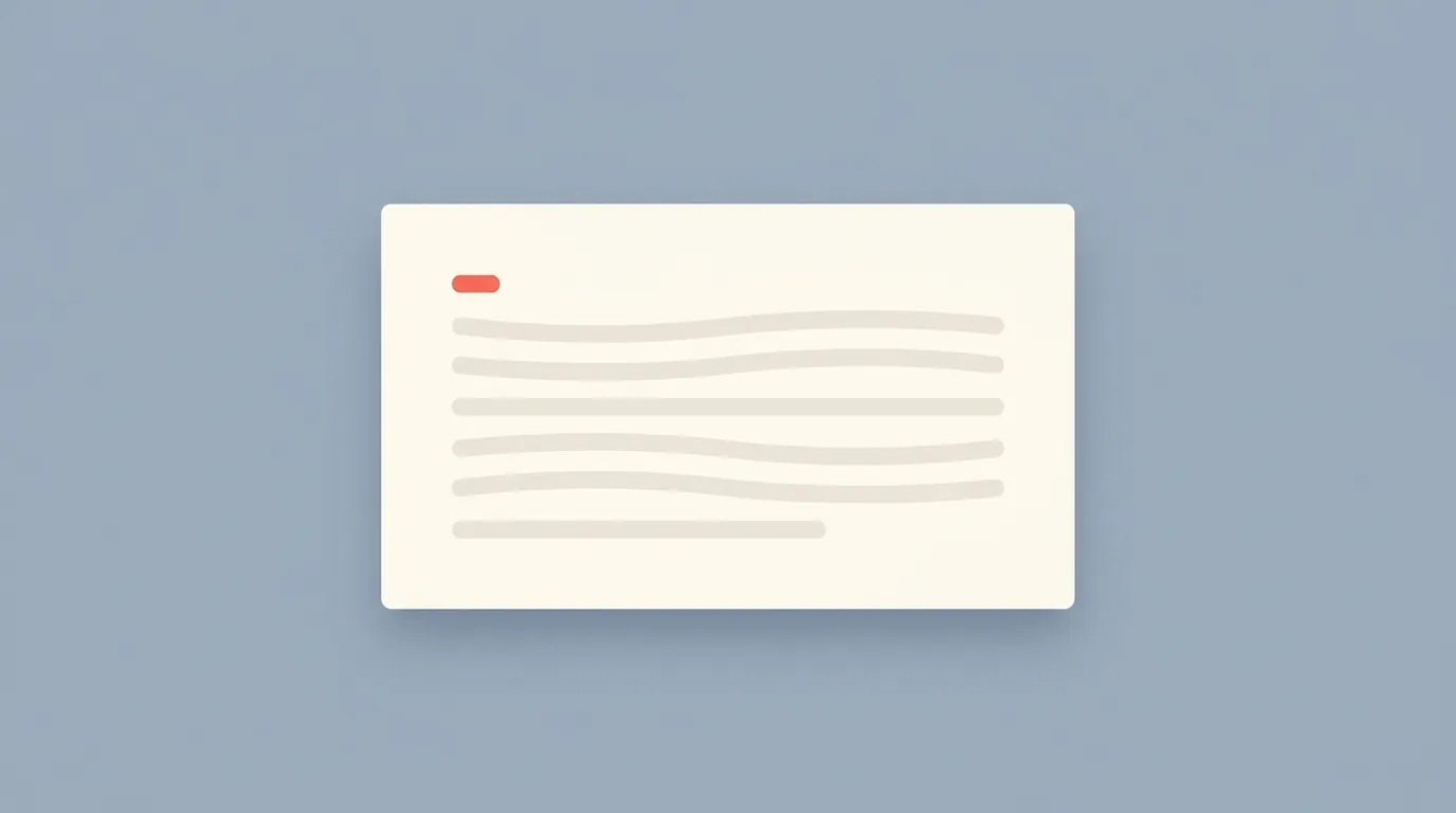 A plain document with flowing text lines and no timing, representing a transcript.