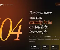 104 Business Ideas You Can Build with YouTube Transcripts
